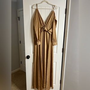 Long-Sleeve Evening Dress